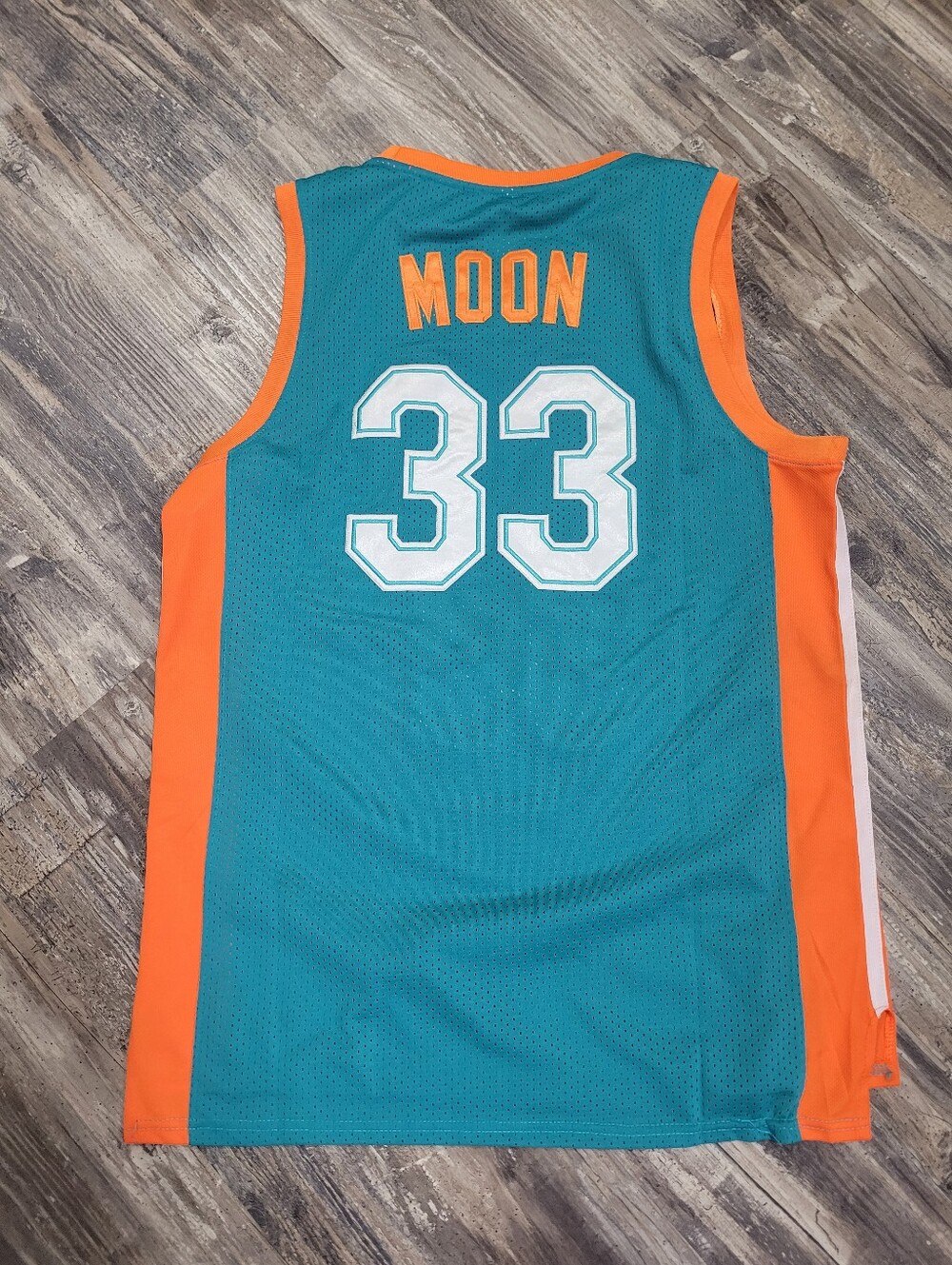 Basketball Jersey Jackie Moon #33 Semi Pro Movie Flint Tropics Teal  Large